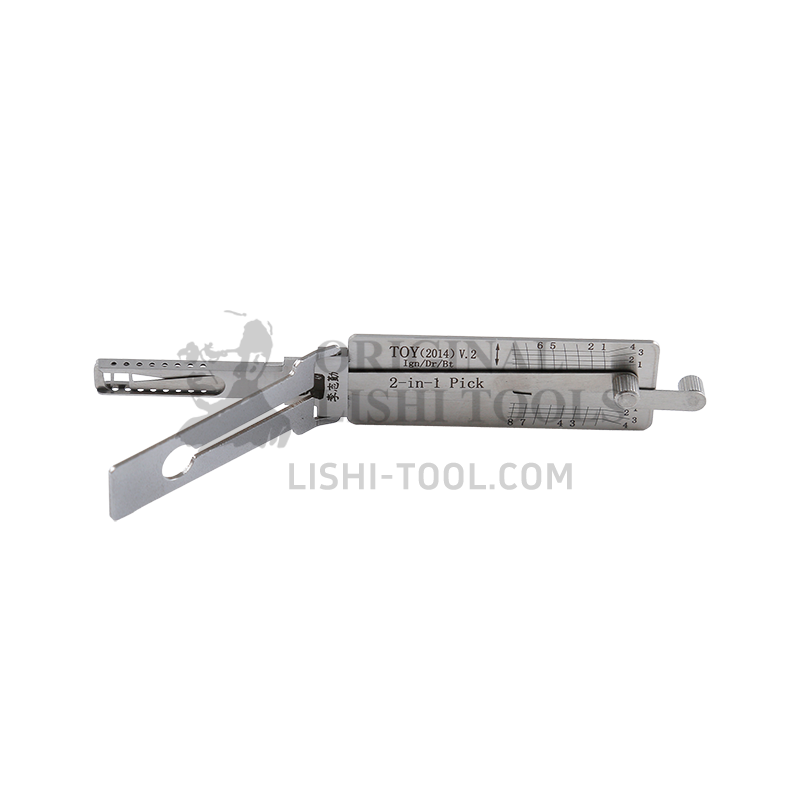 Lishi 2-in-1 (8-CUT) TOY2014 v.2 for New Toyota - Lock Pick and Decoder