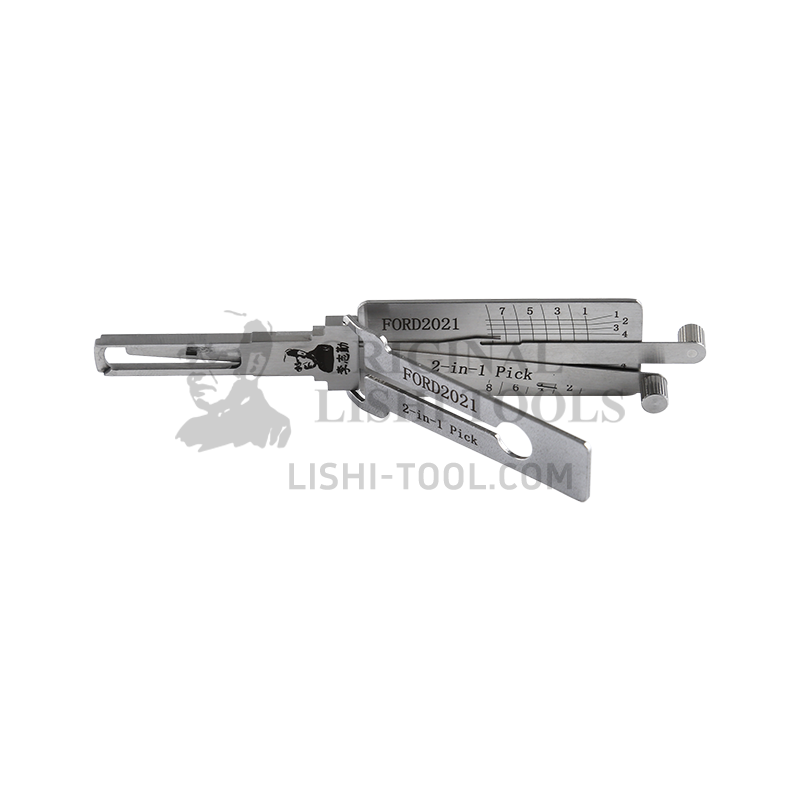 Lishi 2-in-1 (8-CUT) FORD2021 for Ford New Century, New Transit, Leopard CS10 - Door Lock Pick and Decoder