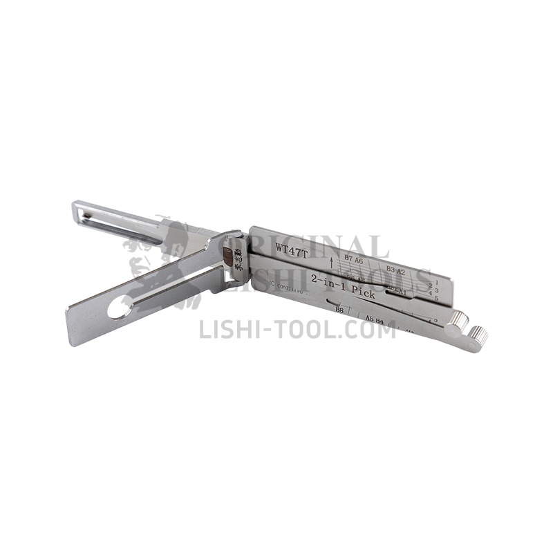 Lishi 2-in-1 (8-CUT) WT47T Tool for SAAB Xeni - Door Lock Pick and Decoder
