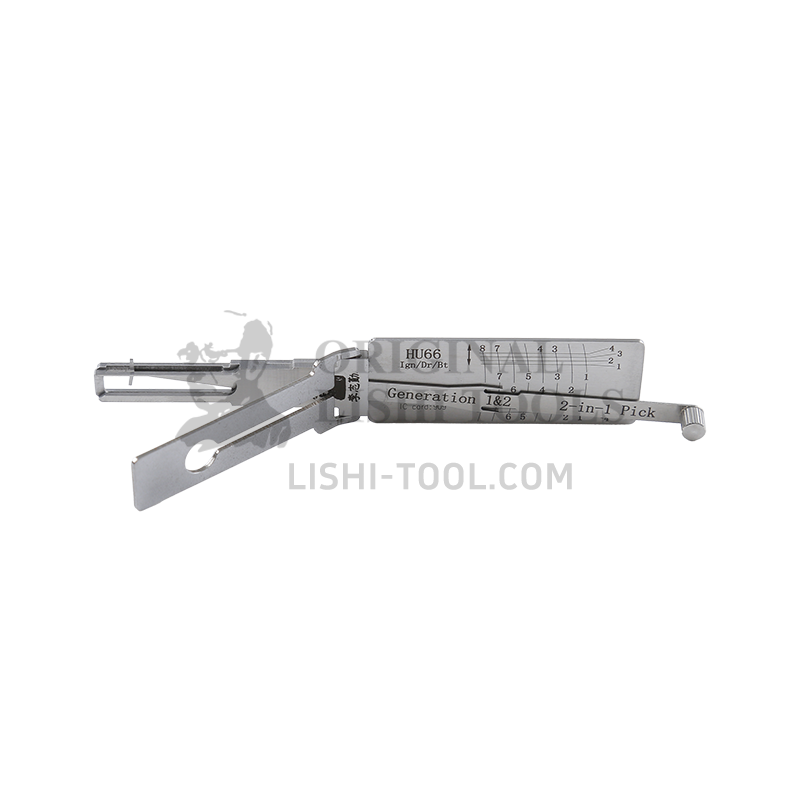Lishi 2-in-1 (8-CUT) HU66 Single Lifter for Audi, Volkswagen, Skoda - Ignition Lock, Door Lock, Trunk Pick and Decoder