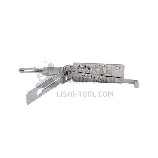 Lishi 2-in-1 (8-CUT) MIT8 (GM15 GM19 SZ12) Tool for Mitsubishi - Ignition Lock Pick and Decoder