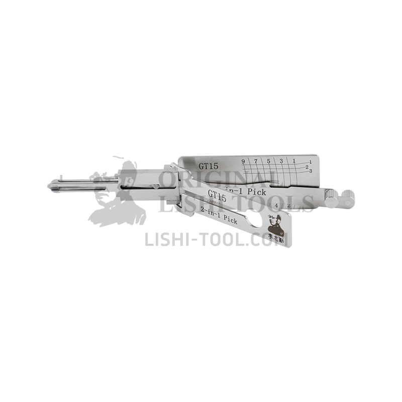 Lishi 2-in-1 (9-CUT) GT15 Tool for Fiat Palio - Lock Pick and Decoder