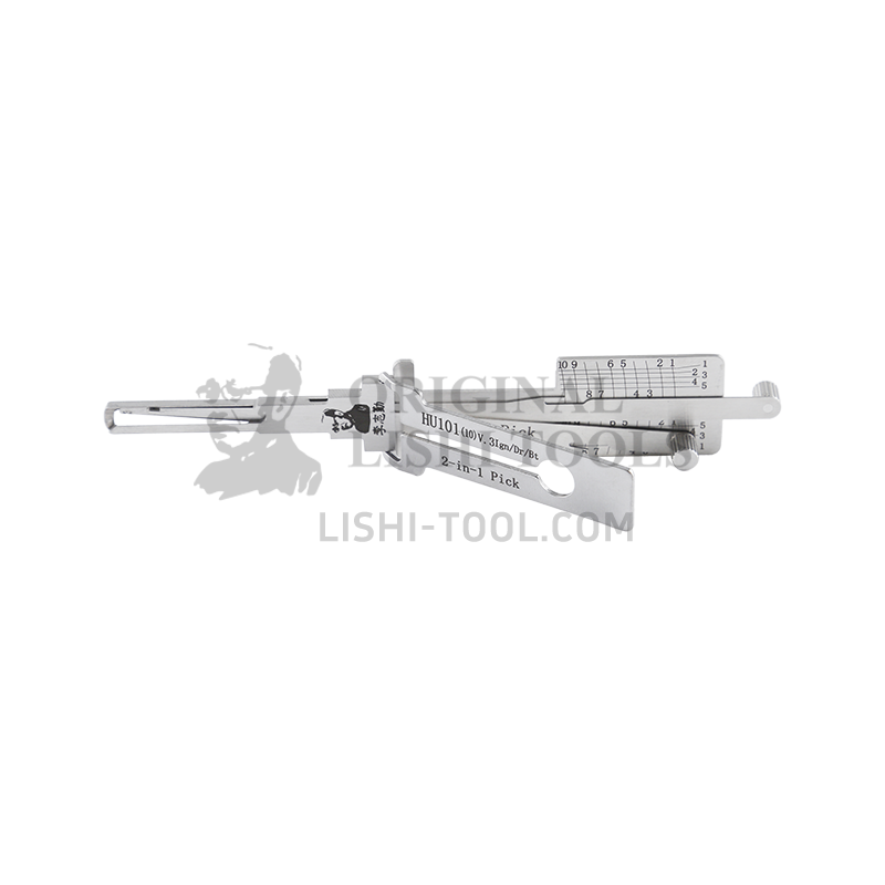 Lishi 2-in-1 (10-CUT) HU101 for Ford, Jaguar - Ignition, Door, and Trunk Lock Pick and Decoder