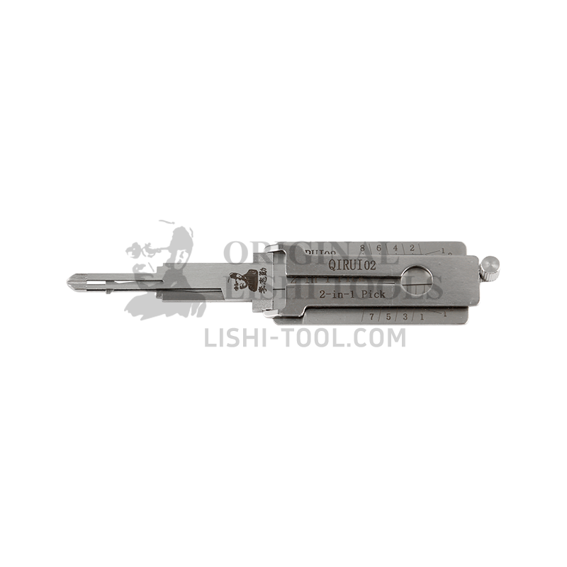 Lishi 2-in-1 (8-CUT) QIRUI02R-Right Slot Tool for Chery - Lock Pick and Decoder