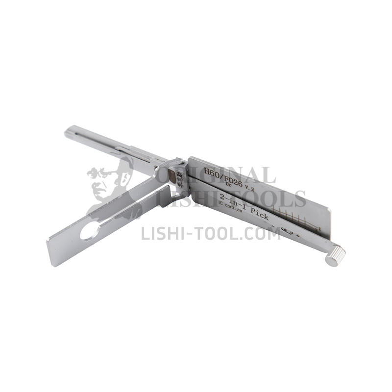 Lishi 2-in-1 H60/FO26 v.2 Tool - Lock Pick and Decoder - Door Lock / Sandblasted Edition