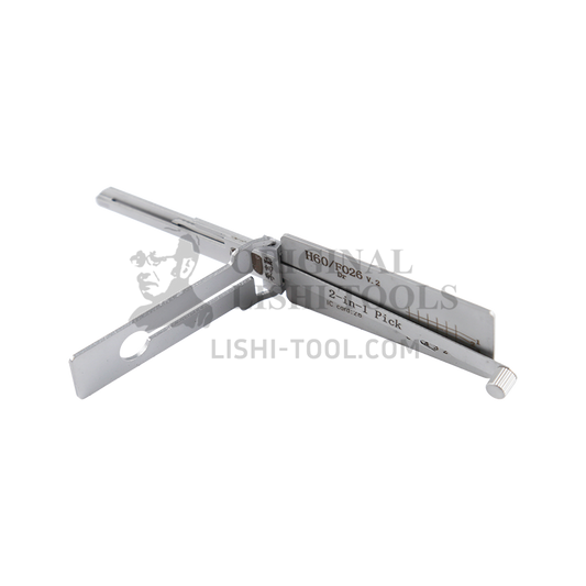 Lishi 2-in-1 H60/FO26 v.2 Tool - Lock Pick and Decoder - Door Lock / Sandblasted Edition