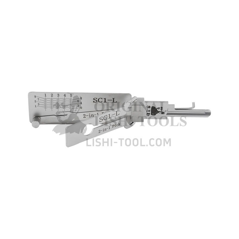 Lishi 2-in-1 5-SC1-L Left Groove Schlage Residential Lock Decoder & Pick Tool: Precision Locksmithing Aid