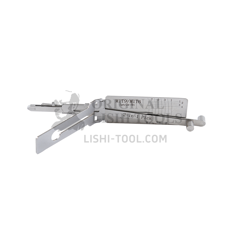 Lishi 2-in-1 (8-CUT) MIT9/MIT6 Tool for Mitsubishi - Ignition, Door, Trunk Lock Pick and Decoder