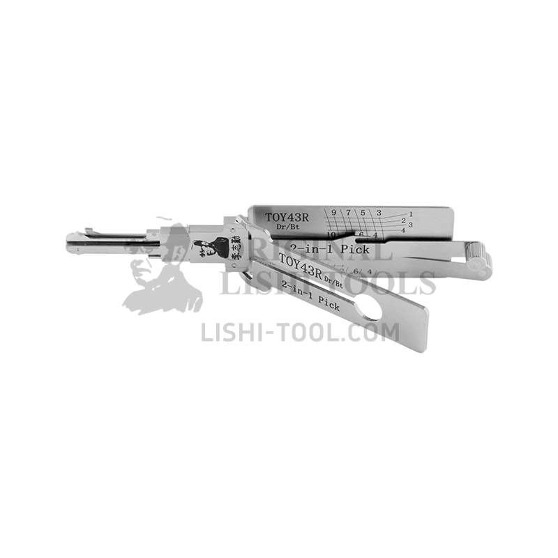Lishi 2-in-1 (10-CUT) TOY43R Tool for Toyota - Lock Pick and Decoder