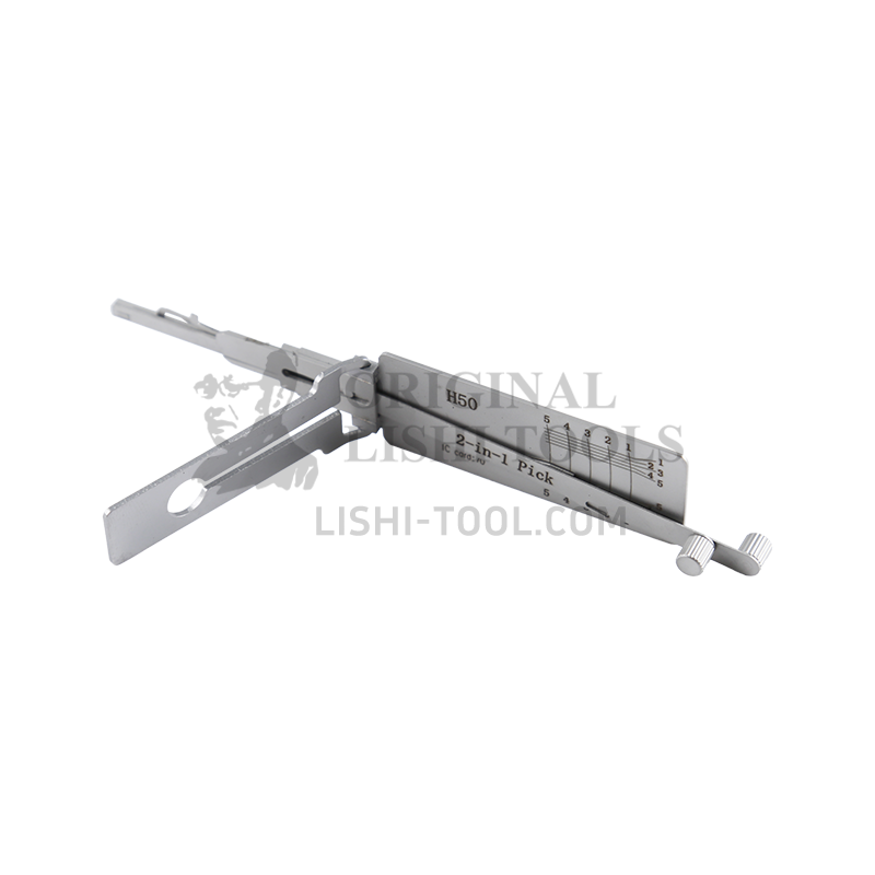 Lishi 2-in-1 H50/FO14 Tool - Lock Pick and Decoder - Door Lock / Sandblasted Edition