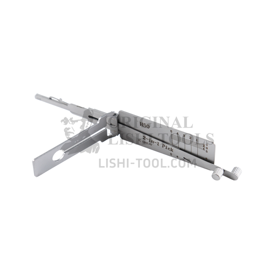 Lishi 2-in-1 H50/FO14 Tool - Lock Pick and Decoder - Door Lock / Sandblasted Edition
