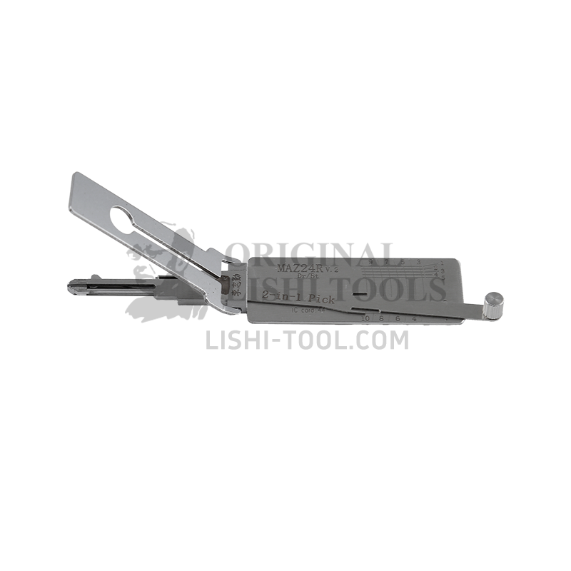 Lishi 2-in-1 (10-CUT) MAZ24R v.2 Tool for Mazda - Lock Pick and Decoder - Door/Trunk/Anti-Glare