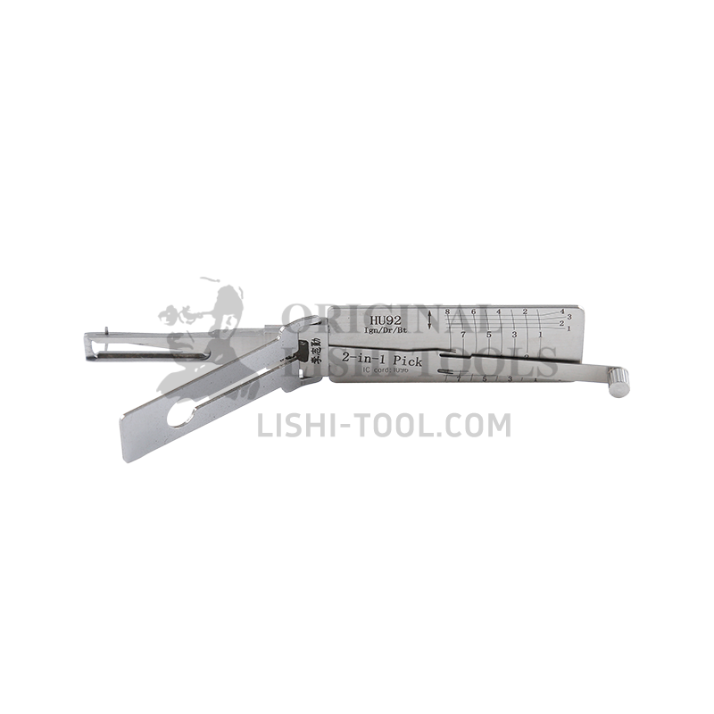 Lishi 2-in-1 (8-CUT) HU92 Single Lifter for Older BMW, Land Rover - Ignition Lock, Door Lock, Trunk, Anti-glare Pick and Decoder