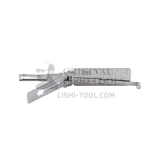 Lishi 2-in-1 (8-CUT) HU92 Single Lifter for Older BMW, Land Rover - Ignition Lock, Door Lock, Trunk, Anti-glare Pick and Decoder