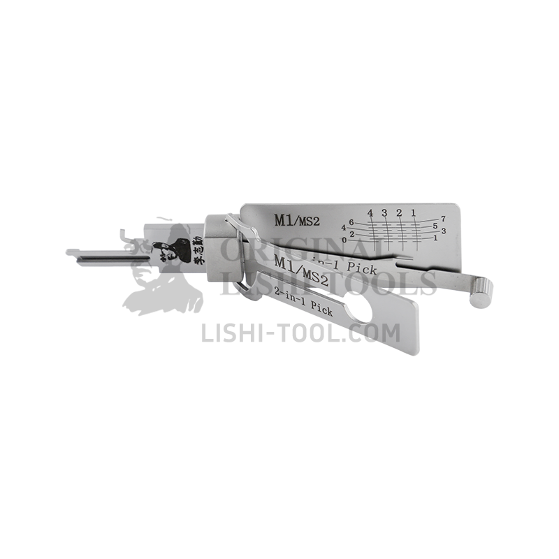 Lishi 2-in-1 M1/MS2 Master Lock Pick Tool