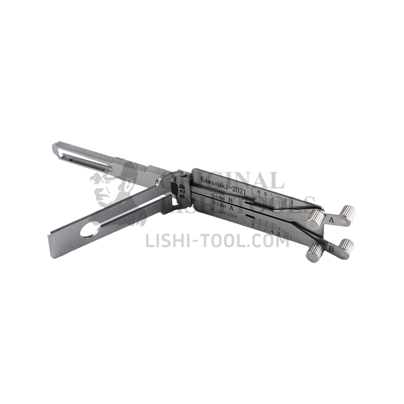 Lishi 2-in-1 (7-CUT) Kawasaki-2021 for Kawasaki 2021+ Motorcycles - Ignition Lock/Anti-Glare Pick and Decoder
