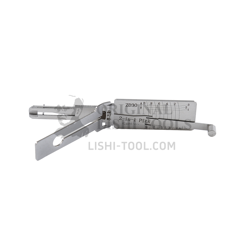 Lishi 2-in-1 (9-CUT) ZD30 Tool for Ducati - Ignition Lock Pick and Decoder