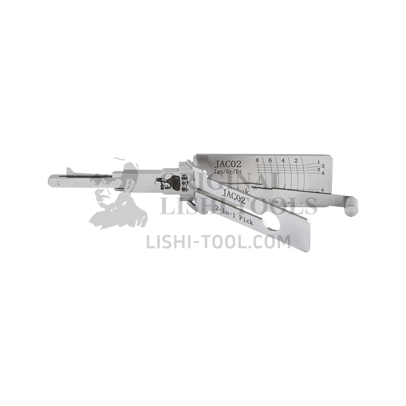 Lishi 2-in-1 (8-CUT) JAC02 Tool for JAC Tongyue - Lock Pick and Decoder - Door Lock/Anti-Glare