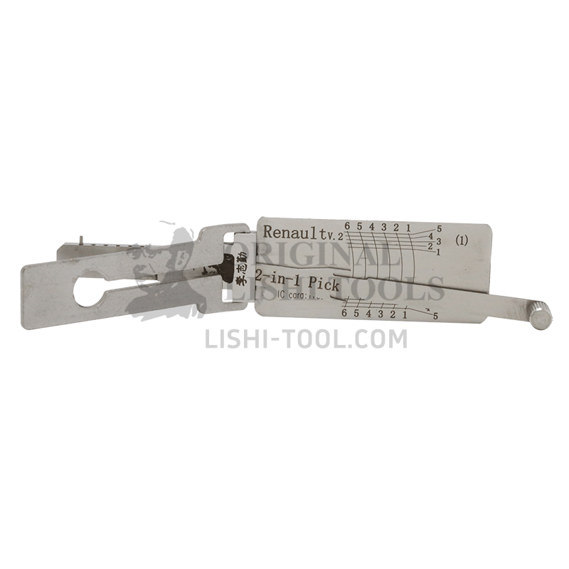 Lishi 2-in-1 (6-CUT) Renault v.2 for Renault - Door Lock Pick and Decoder