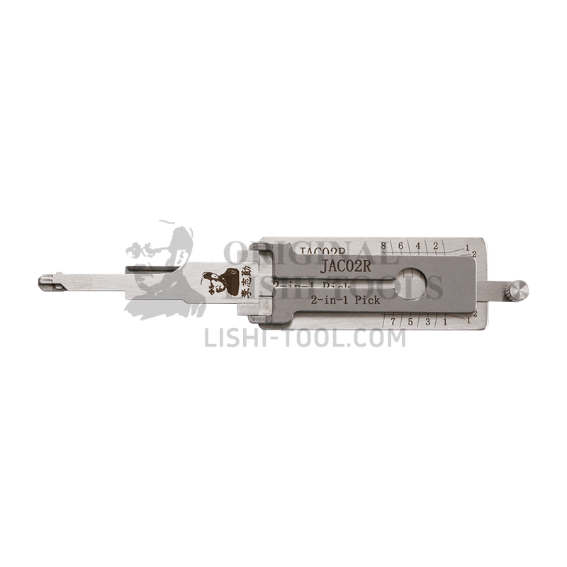 Lishi 2-in-1 (8-CUT) JAC02R Tool for JAC RUIFENG - Lock Pick and Decoder - Door Lock/Anti-Glare
