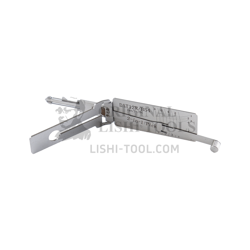 Lishi 2-in-1 (8-CUT) DAT12R Tool for Isuzu, Hino - Ignition Lock Pick and DecoderAT12R Tool for Isuzu, Hino - Ignition Lock Pick and Decoder