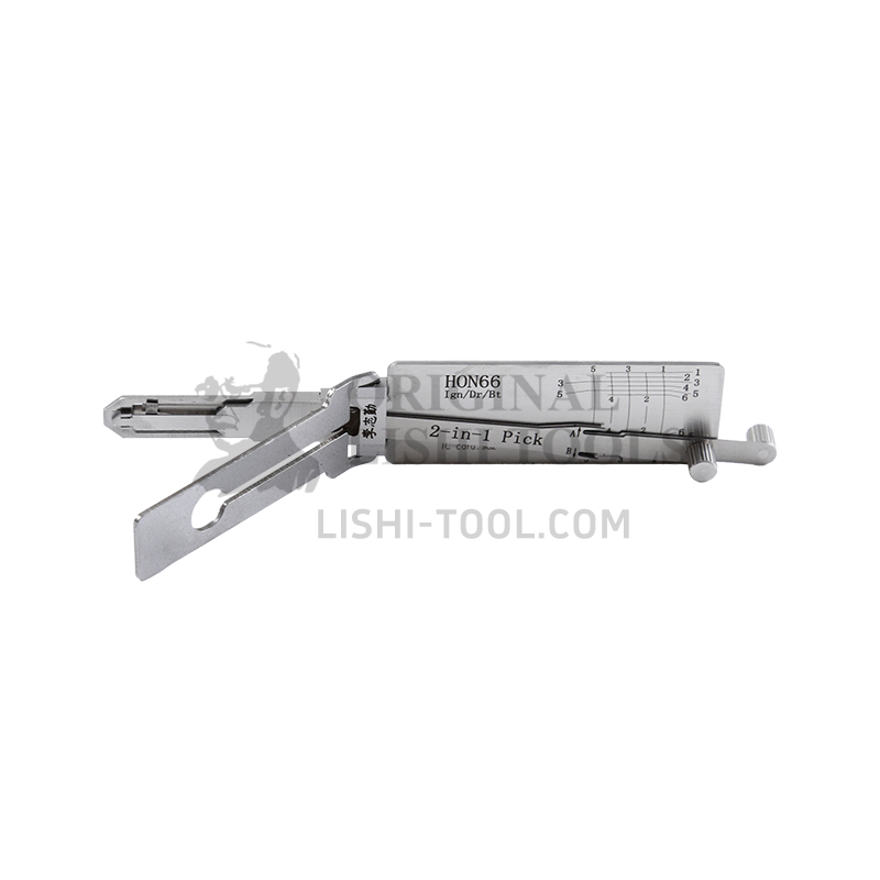 Lishi 2-in-1 (5-CUT) HON66 for Honda and Acura - Ignition, Door, and Trunk Lock Pick and Decoder