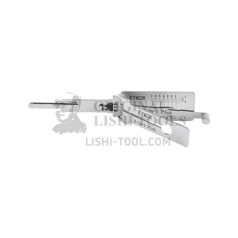 Lishi 2-in-1 (7-CUT) KYM2R-Right Tool for KYMCO - Lock Pick and Decoder - Ignition Lock/Anti-Glare