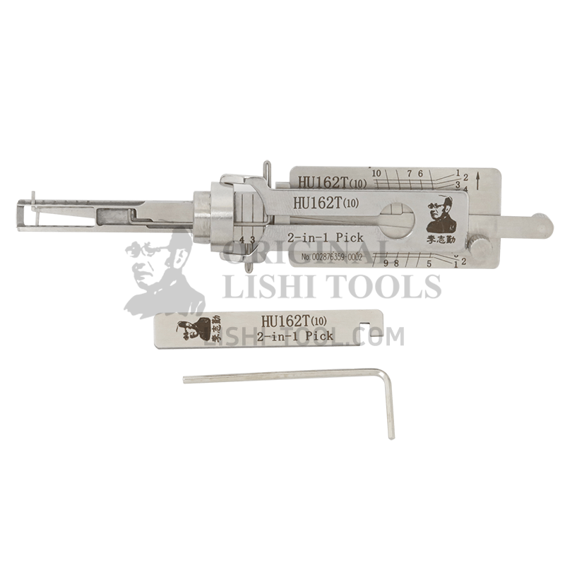 Lishi 2-in-1 (10-CUT) HU162T for Magotan B8, New Audi - Door Lock Pick and Decoder