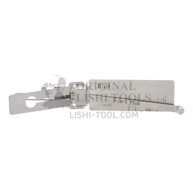 Lishi 2-in-1 R59 Lock Pick Tool - High Efficiency Unlocking Solution for Professionals