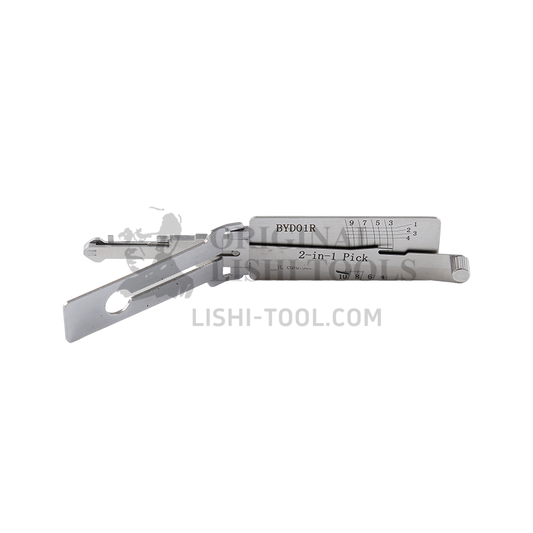 Lishi 2-in- 1 (8-CUT) BYD01R Tool for BYD F3 - Door Lock Pick and Decoder