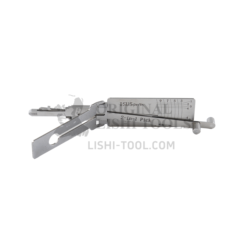 Lishi 2-in-1 (8-CUT) ISU5 Tool for Isuzu - Lock Pick and Decoder - Door Lock / Trunk / Anti-Glare