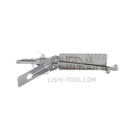 Lishi 2-in-1 (8-CUT) ISU5 Tool for Isuzu - Lock Pick and Decoder - Door Lock / Trunk / Anti-Glare