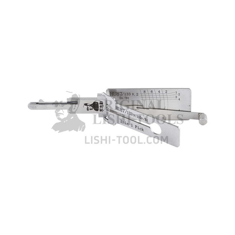 Lishi 2-in-1 (10-CUT) HU87/133 v.2 Tool for Suzuki - Lock Pick and Decoder - Door Lock, Trunk