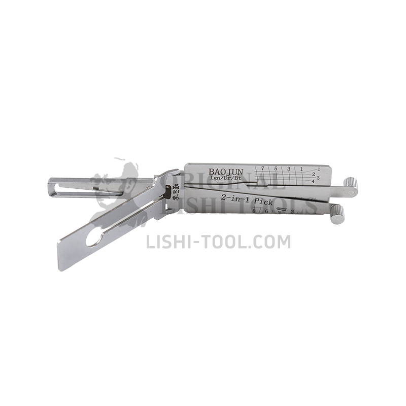 Lishi 2-in-1 (8-CUT) BAOJUN for Xinbaojun - Ignition, Door, and Trunk Lock Pick and Decoder
