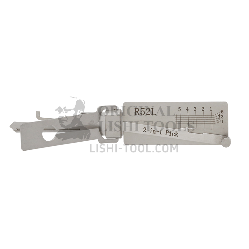 Lishi 2-in-1 R52L Extended Lock Pick Tool - Efficient Solution for Professional Locksmiths
