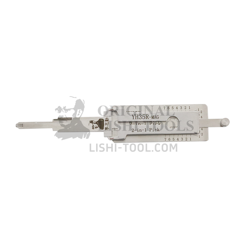 Lishi 7-CUT YH35R-MAG Right Slot 2-in-1 Decoder - Special Tool for Yamaha Motorcycle Ignition Locks