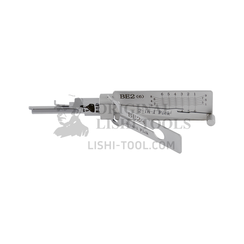 Lishi 2-in-1 7-CUT BE2-6 BEST Lock Decoder and Picker: Essential Locksmith Utility
