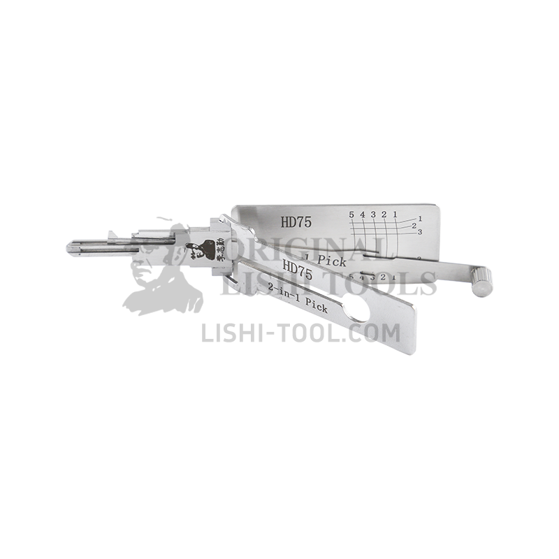 Lishi 2-in-1 HD75 Honda Motorcycle Ignition Lock Decoder & Pick Tool: Efficient Lock Decoding Tool