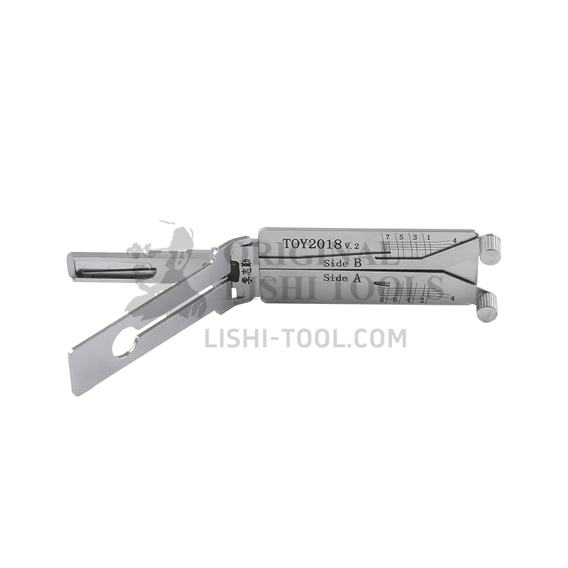 Lishi 2-in-1 (8-CUT) TOY2018 v.2 for New Toyota - Door Lock Pick and Decoder