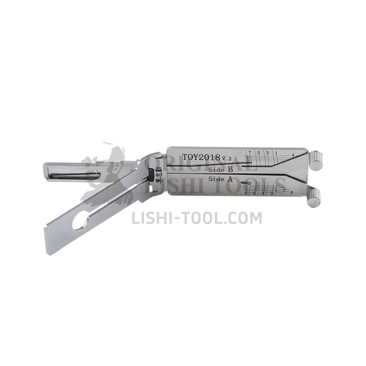 Lishi 2-in-1 (8-CUT) TOY2018 v.2 for New Toyota - Door Lock Pick and Decoder