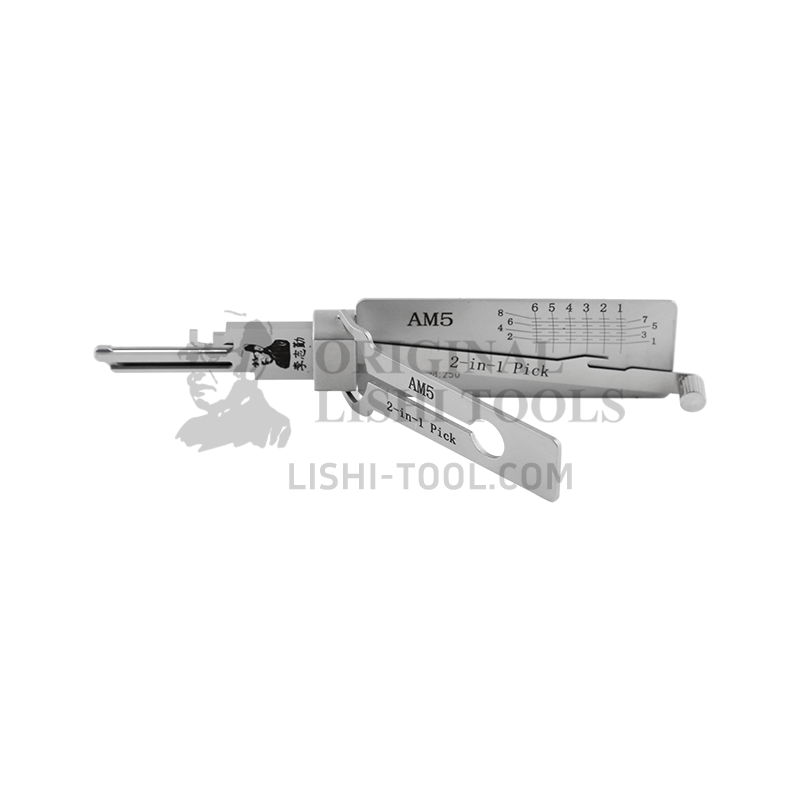 Lishi 2-in-1 AM5 Padlock Pick Tool: Efficient Unlocking and Lock Reading Solution