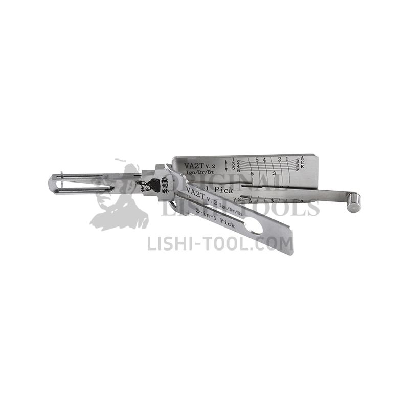 Lishi 2-in-1 (6-CUT) VA2T v.2 Tool for Peugeot, Citroën - Ignition, Door, and Trunk Lock Pick and Decoder