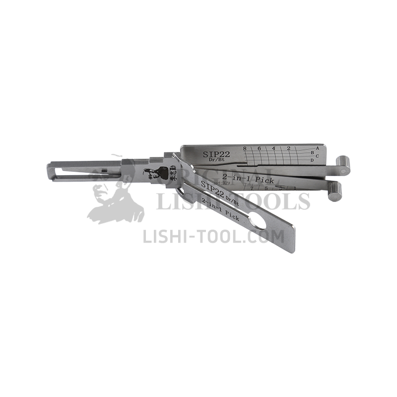 Lishi 2-in-1 SIP22 for Fiat and Jeep Compass - Door and Trunk Lock Pick and Decoder