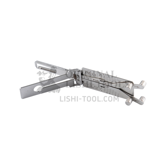 Lishi 2-in-1 (6-CUT) VA6 v.3 Tool for Renault, Peugeot, Citroën - Ignition and Door Lock Pick and Decoder