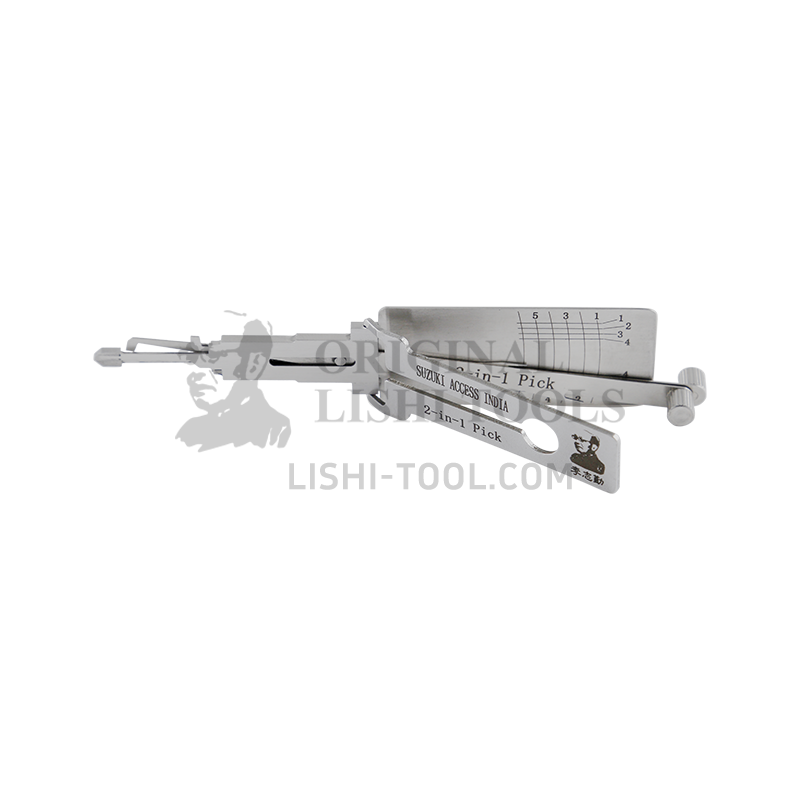 Lishi 6-CUT 2-in-1 Pickup and Decoder Tool for Suzuki Access India Ignition Lock/Anti-Glare