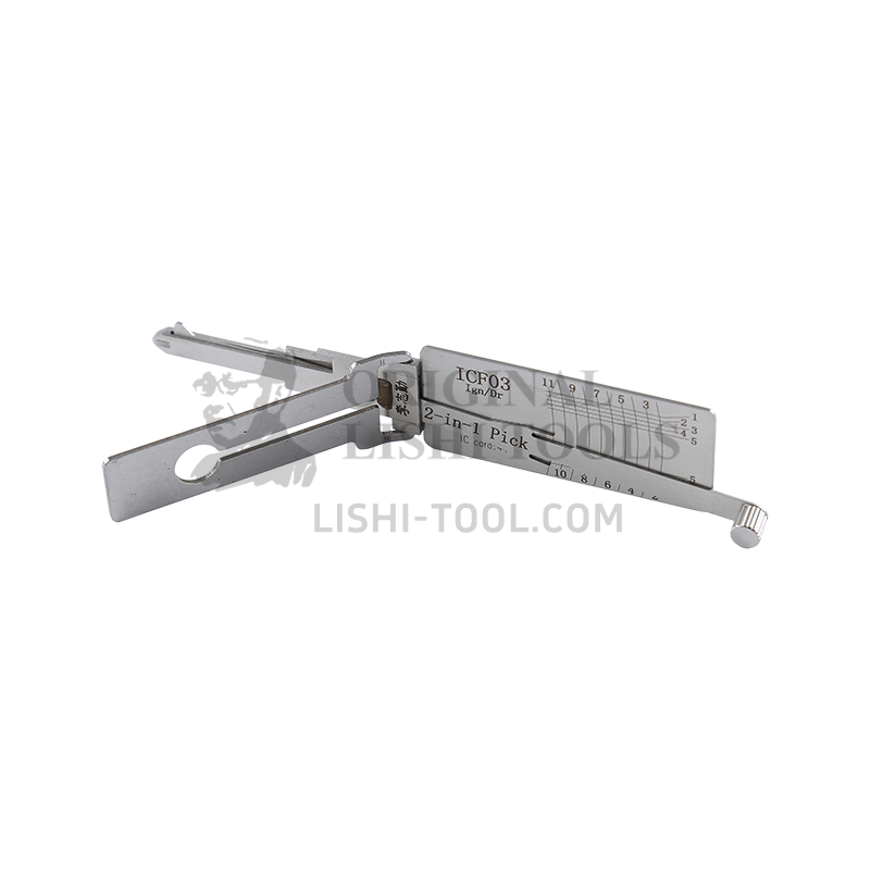 Lishi 2-in-1 (10-CUT) ICF03 Tool for Ford - Pick and Decoder for Ignition/Door Lock