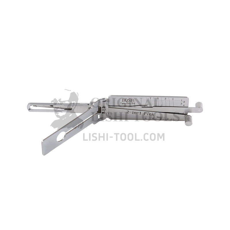 Lishi 2-in-1 (8-CUT) BQSB for BAIC Senbao - Ignition, Door, and Trunk Lock Multi-Function Pick and Decoder