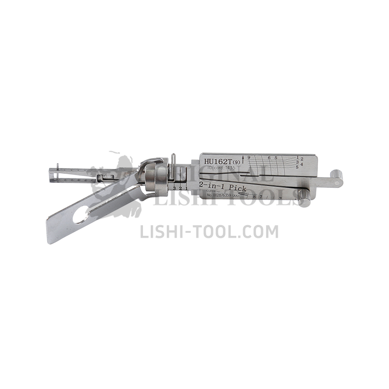 Lishi 2-in-1 (9-CUT) HU162T v.2 for 2015+ Volkswagen, Skoda - Door Lock Pick and Decoder
