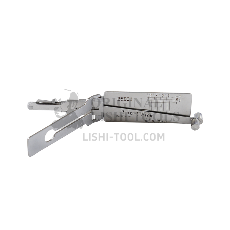 Lishi 2-in-1 (8-CUT) BYD01 Tool for BYD - Door Lock Pick and Decoder
