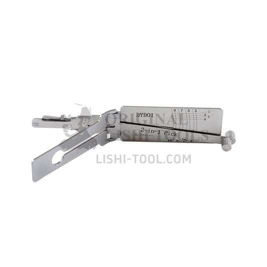 Lishi 2-in-1 (8-CUT) BYD01 Tool for BYD - Door Lock Pick and Decoder
